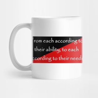 From each according to their ability, to each according to their needs Karl Marx Quote Mug